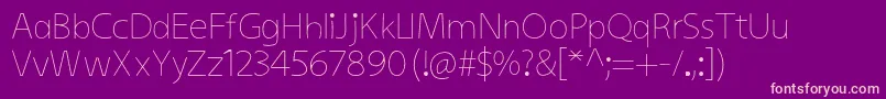 KiddysansLight Font – Pink Fonts on Purple Background