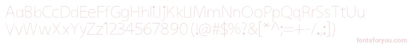 KiddysansLight Font – Pink Fonts on White Background