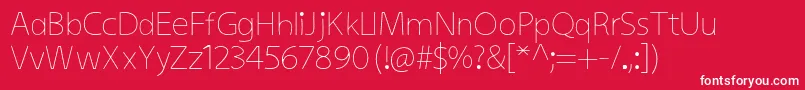 KiddysansLight Font – White Fonts on Red Background
