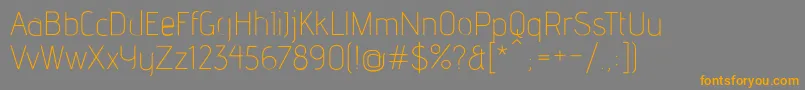 AdventLt2-Schriftart – Orangefarbene Schriften auf grauem Hintergrund