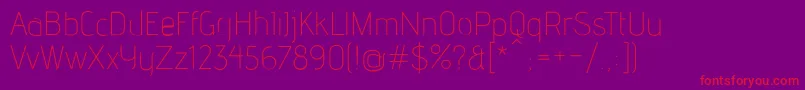 AdventLt2 Font – Red Fonts on Purple Background