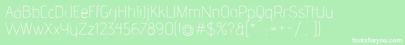 AdventLt2 Font – White Fonts on Green Background