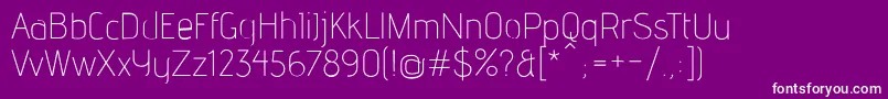 AdventLt2 Font – White Fonts on Purple Background