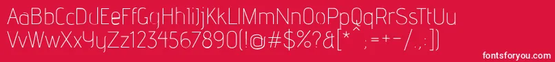 AdventLt2 Font – White Fonts on Red Background