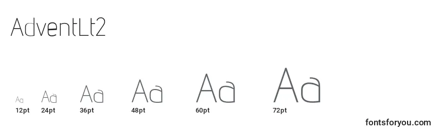 AdventLt2 Font Sizes