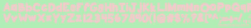 Kbsticktotheplan Font – Pink Fonts on Green Background