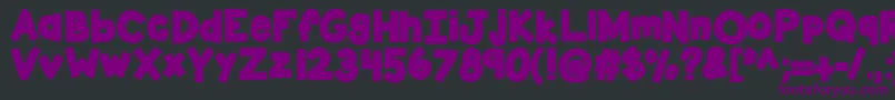 Kbsticktotheplan Font – Purple Fonts on Black Background