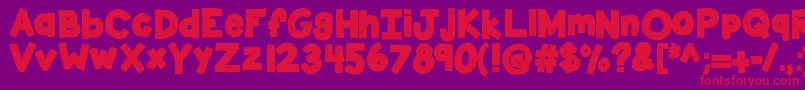 fuente Kbsticktotheplan – Fuentes Rojas Sobre Fondo Morado