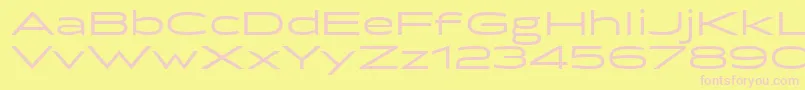 Briller Font – Pink Fonts on Yellow Background