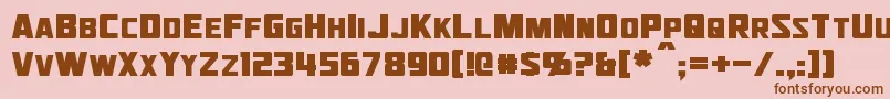 More about Jhiaxus Font Jhiaxus Font – Brown Fonts on Pink Background