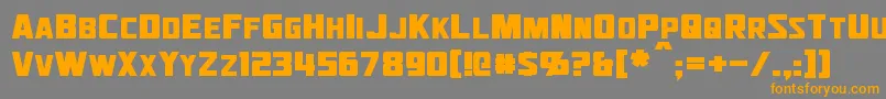 Jhiaxus Font – Orange Fonts on Gray Background