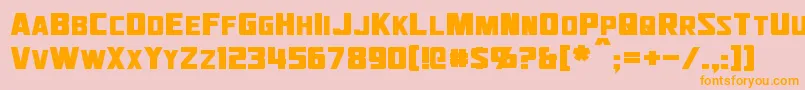 More about Jhiaxus Font Jhiaxus Font – Orange Fonts on Pink Background