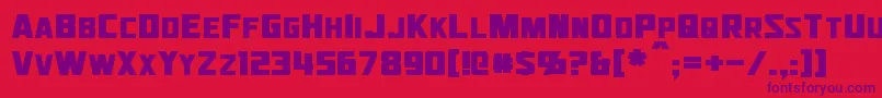 Jhiaxus Font – Purple Fonts on Red Background