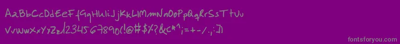 Шрифт Labmol – серые шрифты на фиолетовом фоне
