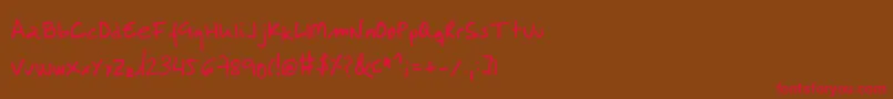 Labmol Font – Red Fonts on Brown Background