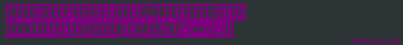 MoreNewsFromNowhereAgain Font – Purple Fonts on Black Background