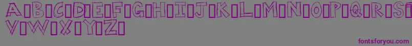 DumpsterDiver Font – Purple Fonts on Gray Background