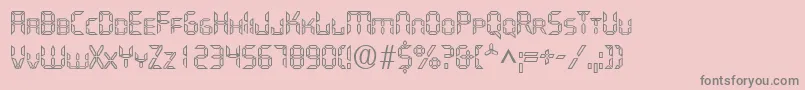 QuartzOpen Font – Gray Fonts on Pink Background