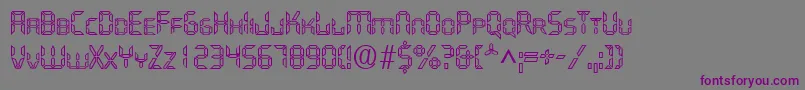 More about QuartzOpen Font QuartzOpen Font – Purple Fonts on Gray Background