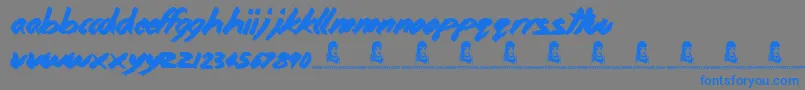 Подробнее о шрифте HomeAndAway Шрифт HomeAndAway – синие шрифты на сером фоне