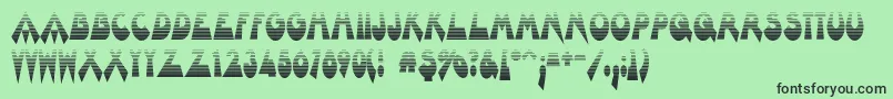 Barnroof Font – Black Fonts on Green Background