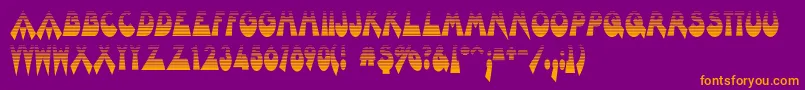 Barnroof Font – Orange Fonts on Purple Background