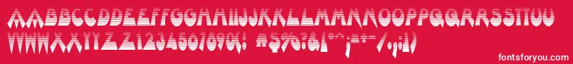 フォントBarnroof – 赤い背景に白い文字