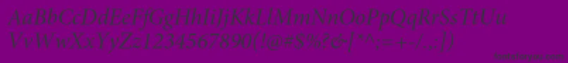 Police MinionproItsubh – polices noires sur fond violet