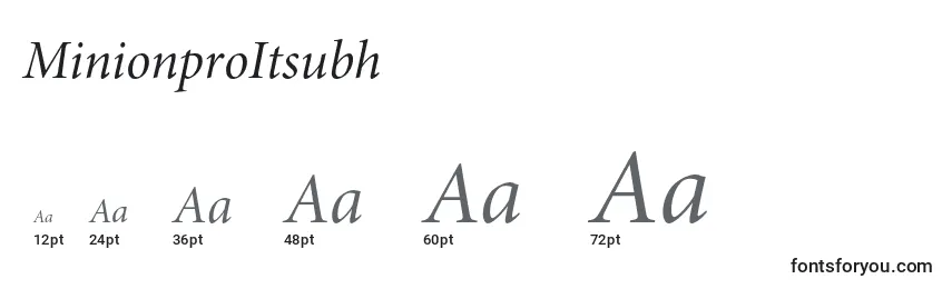 MinionproItsubh Font Sizes