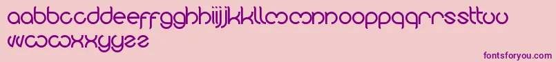 Nicole Font – Purple Fonts on Pink Background