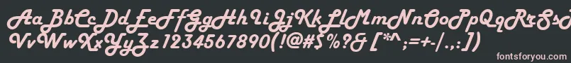 StPlatinumBlonde Font – Pink Fonts on Black Background