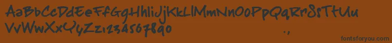 More about Bsttrial Font Bsttrial Font – Black Fonts on Brown Background