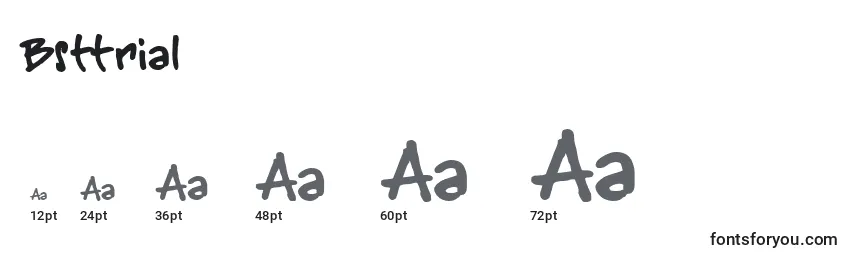 Bsttrial (71289) Font Sizes