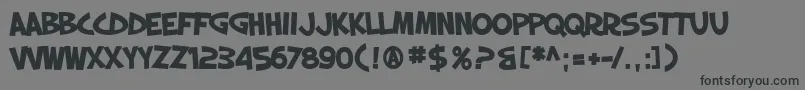 SfSlapstickComicBold Font – Black Fonts on Gray Background