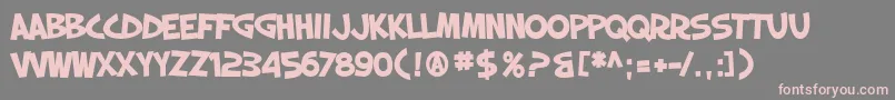 SfSlapstickComicBold Font – Pink Fonts on Gray Background