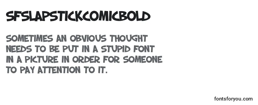 SfSlapstickComicBold-fontti