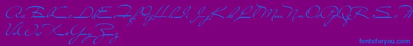 CloseToYou Font – Blue Fonts on Purple Background