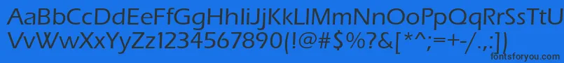 Erasmediumc Font – Black Fonts on Blue Background