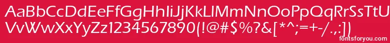 Erasmediumc Font – White Fonts on Red Background