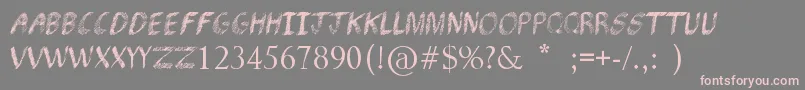 More about PencilShading Font PencilShading Font – Pink Fonts on Gray Background