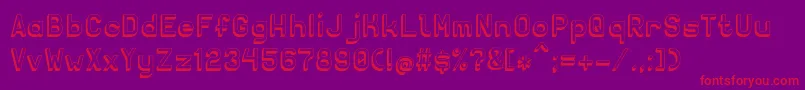 Solidsans3D Font – Red Fonts on Purple Background