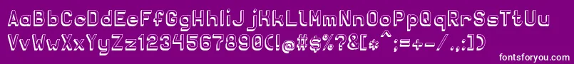 Solidsans3D Font – White Fonts on Purple Background