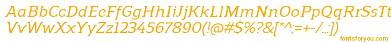 ReganslabMediumitalicフォントについての詳細 フォントReganslabMediumitalic – オレンジのフォント