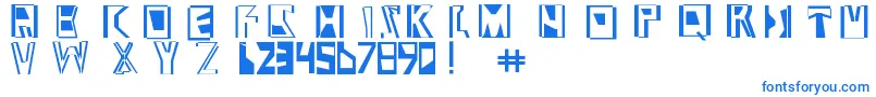 En savoir plus sur la police Abstract ffy Police Abstract ffy – polices bleues sur fond blanc