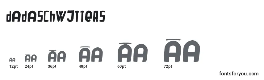Dadaschwitters Font Sizes