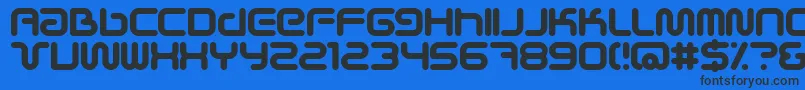 Scifieb Font – Black Fonts on Blue Background