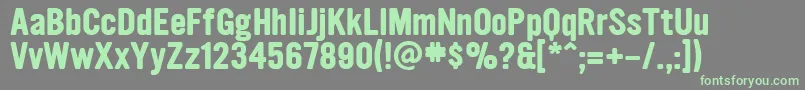 UltramagneticBold Font – Green Fonts on Gray Background