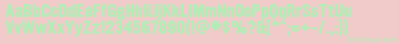 UltramagneticBold Font – Green Fonts on Pink Background