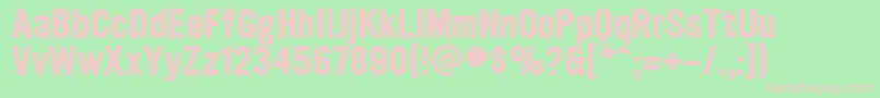 UltramagneticBold Font – Pink Fonts on Green Background