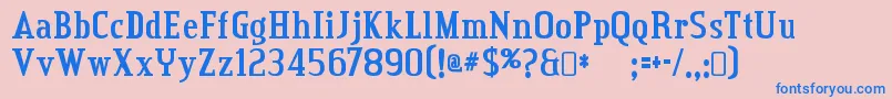 Creditvalley ffy Font – Blue Fonts on Pink Background